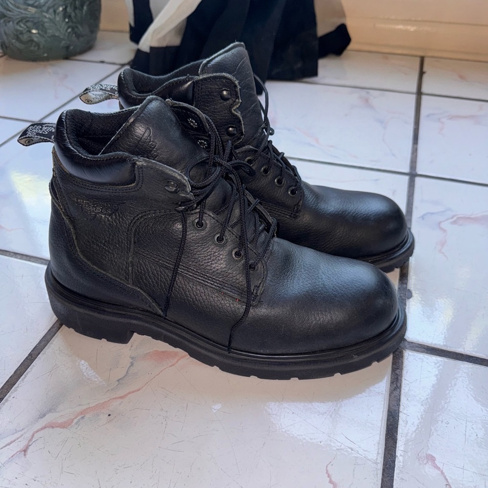 (Light Use)Red Wing Dynaforce 913 Steel Toe Leather Boots Mens Sz 10